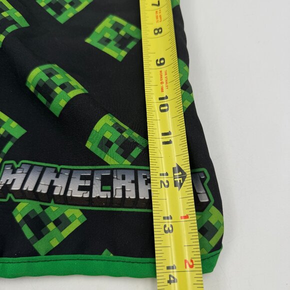 Minecraft Boys Swim Shorts Trunks Youth Small 6 7 Creeper Green Pool Mojang - Picture 9 of 9